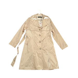 Brand New Lavena cream white rain/trench coat  Medium.